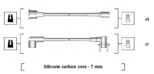 MAGNETI MARELLI Sytytysjohtosarja 941145230720